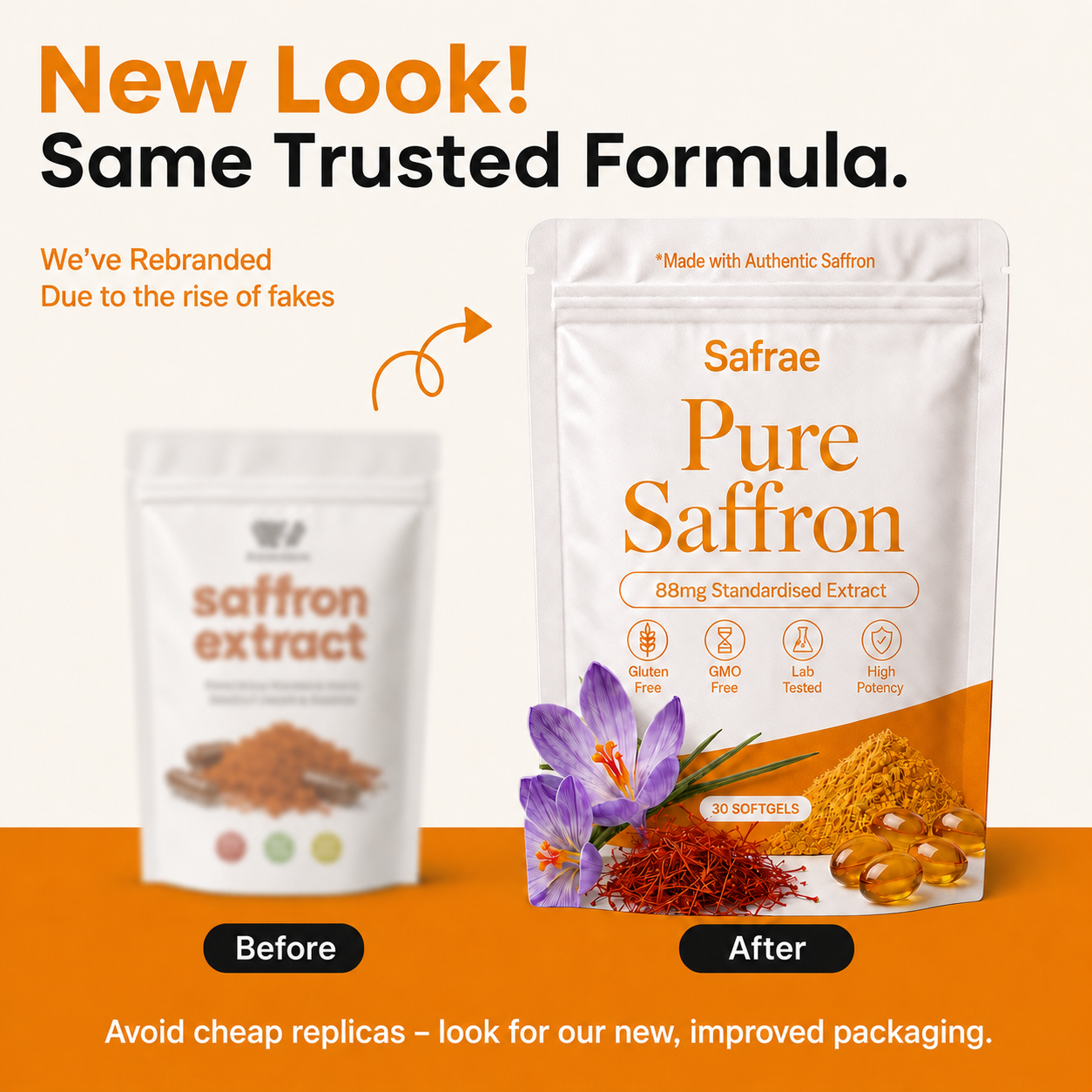 Pure Saffron 7200mg Equivalent with MCT Oil